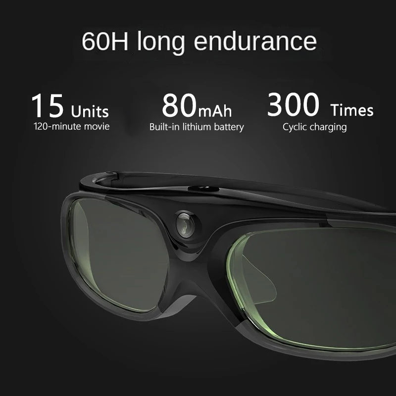 XGIMI Original 3D Glasses DLP-Link Active Shutter 3D Glasses for Changhong JMGO Formovie Projector Accessory Built-in Battery