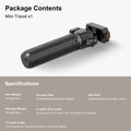 Mini Extension Tripod with Magnetic Quick Release For DJI Osmo Action 5 Pro/4/3, Osmo 360, 2-in-1 Extendable Selfie Stick Tripod