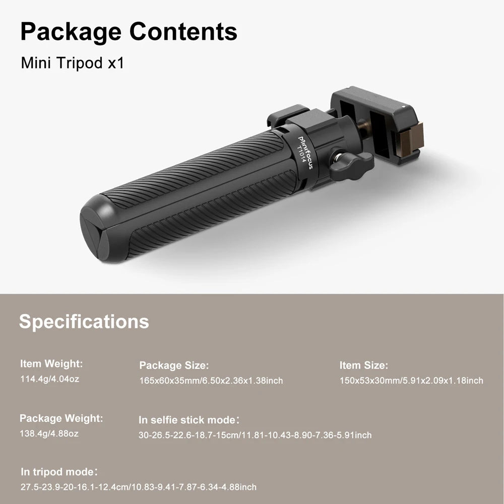 Mini Extension Tripod with Magnetic Quick Release For DJI Osmo Action 5 Pro/4/3, Osmo 360, 2-in-1 Extendable Selfie Stick Tripod