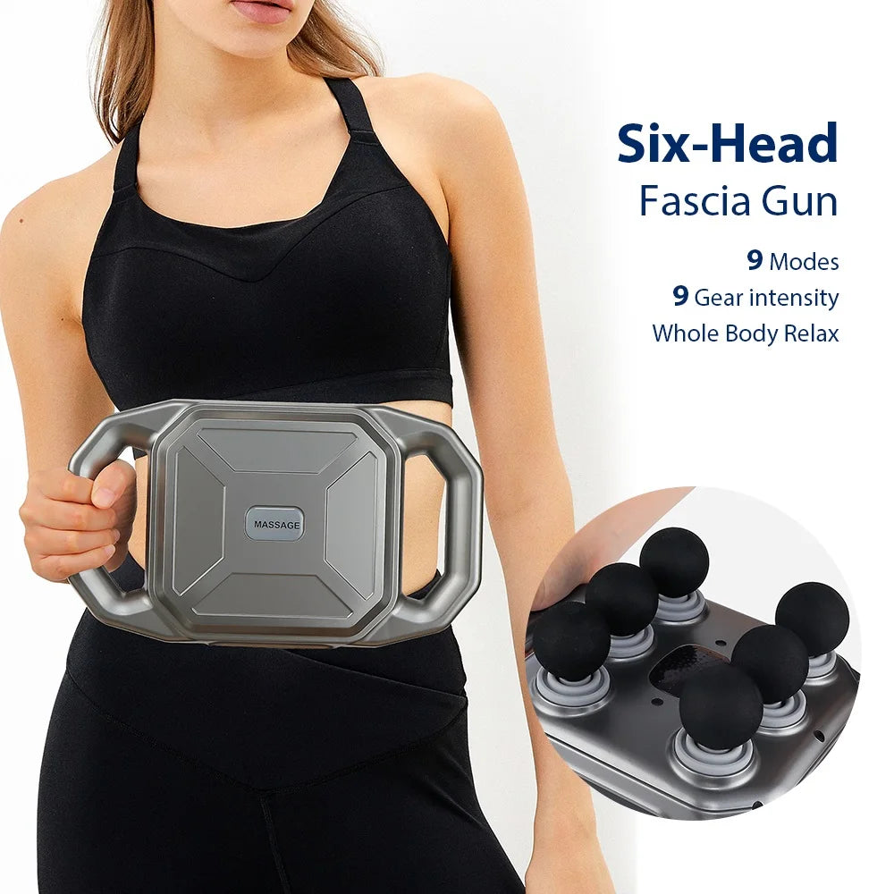 66-head Fascia Gun High Frequency Vibration Body Massage Gun Back Massager Waist Massager Neck Shoulder Thigh Fascia masajeador