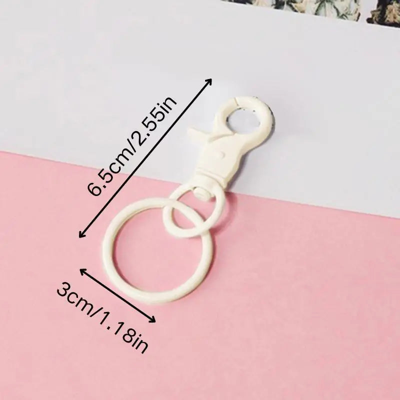 Y2k Love Bead Hanging Chain Bag Charm Women Accesories Red Love Heart Bags Charms Colorful Beads Chain Fashion Lady Jewelry