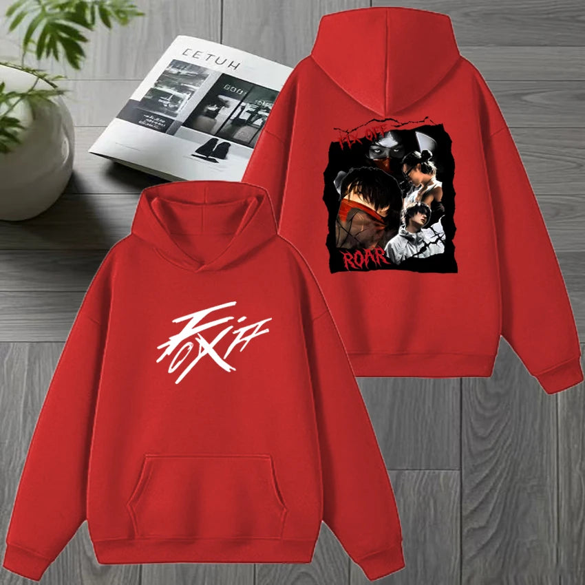 ATEEZ Mingi 2025 New Album Double Sided printed Sweatshirt Autumn Winter Men women Trend Y2k White Hoodie Unisex Fleece pullover
