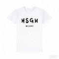 Korean Y2K Trend Simple Letter Print Unisex T Shirt 2026 Summer 100% Cotton Round Neck Loose Short Sleeve Casual Streetwear Tops