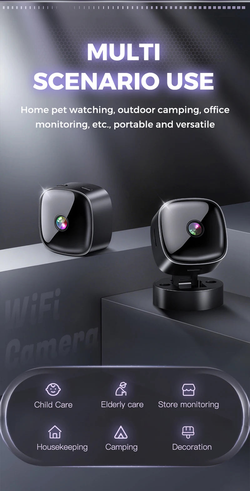 6K HD Mini Camera Wifi Camera Wireless Security Protection Remote Monitor Camcorders Video Surveillance Home Smart Camera 2026