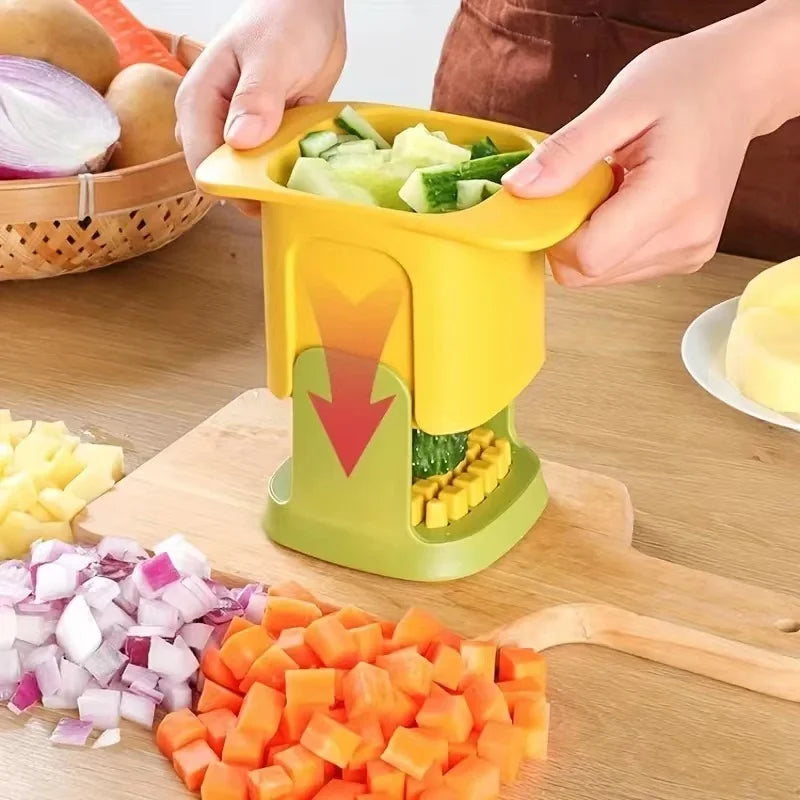Multifunctional Vegetable Chopper Onion Dicing Artifact French Fries Slicer Kitchen Gadget Cucumber Potato Slicer Kitchen Tools