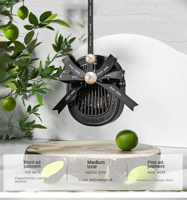 Car Fragrance Diffuser Natural Scented Car Perfume Pendant Decorate long-lasting aromatherapy fragrance piece car deodorization