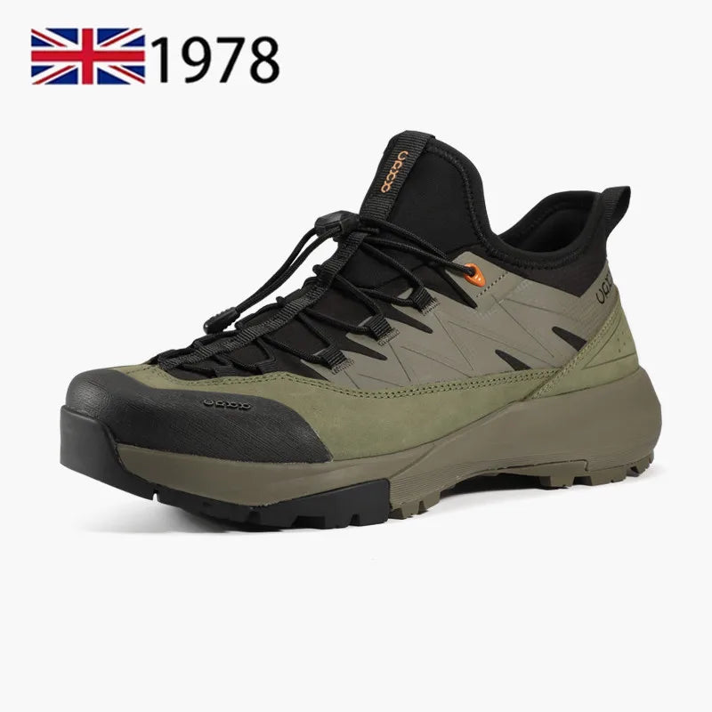 Men Shoes Genuine Leather New Outdoor Hiking, Camping, Running, Jogging, Leisure Hiking, Waterproof, Anti Slip, Breathable Sport