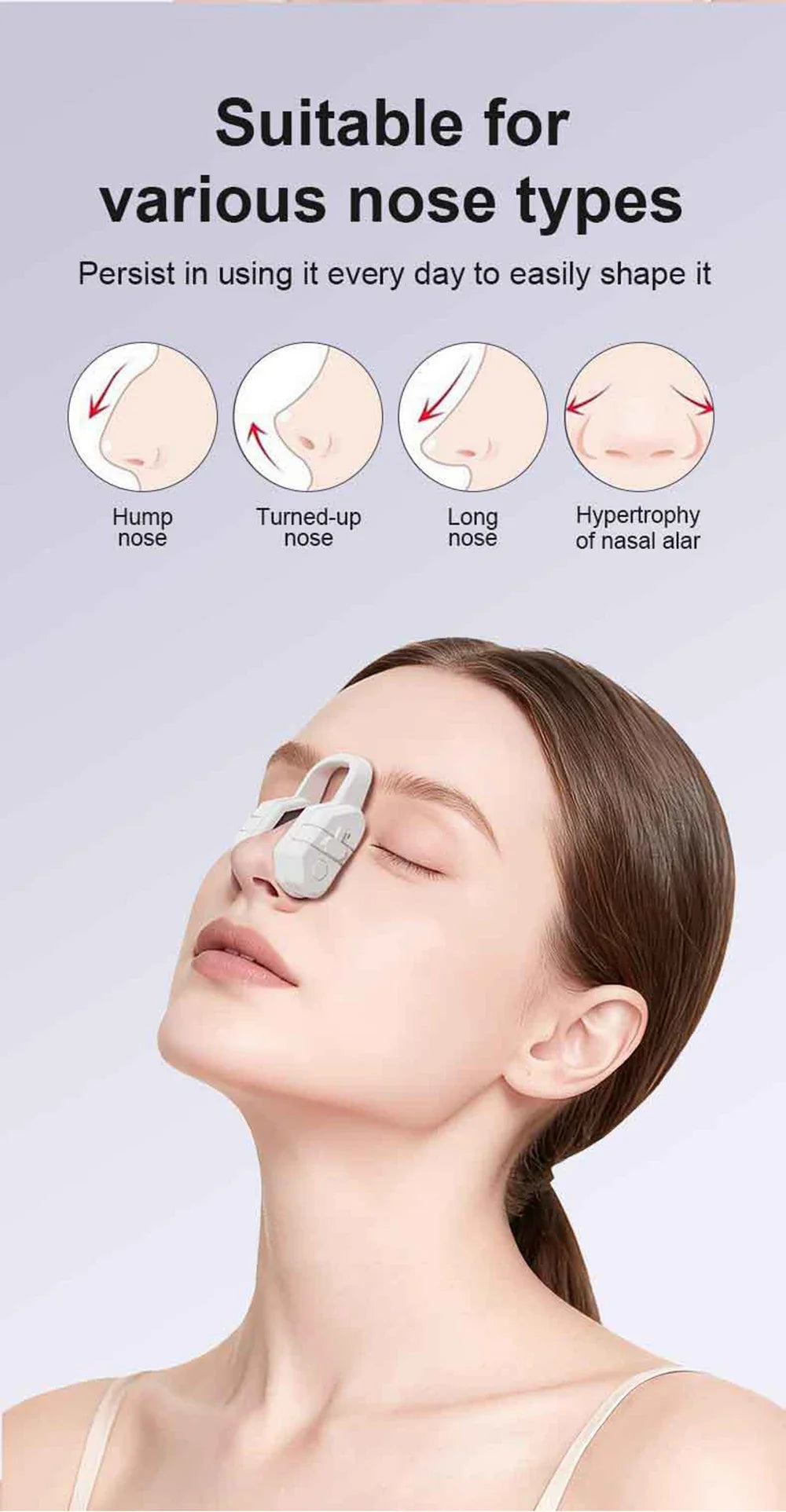 Beautiful Nose Clip EMS Nose Shaper Up Shaping Machine Lifting Nose Corrector Massage Tool Acial Corrector Slimmer Beauty Tool