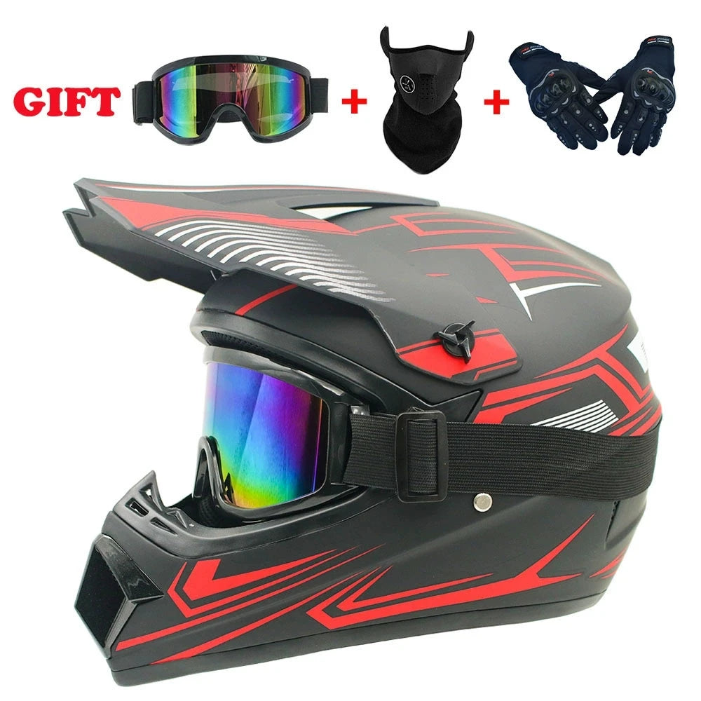 Free Shipping & 3 Gifts All-New Full Face Off-Road Motorcycle Helmet Downhill AM DH Motocross Cross Casco Capacete Helmets
