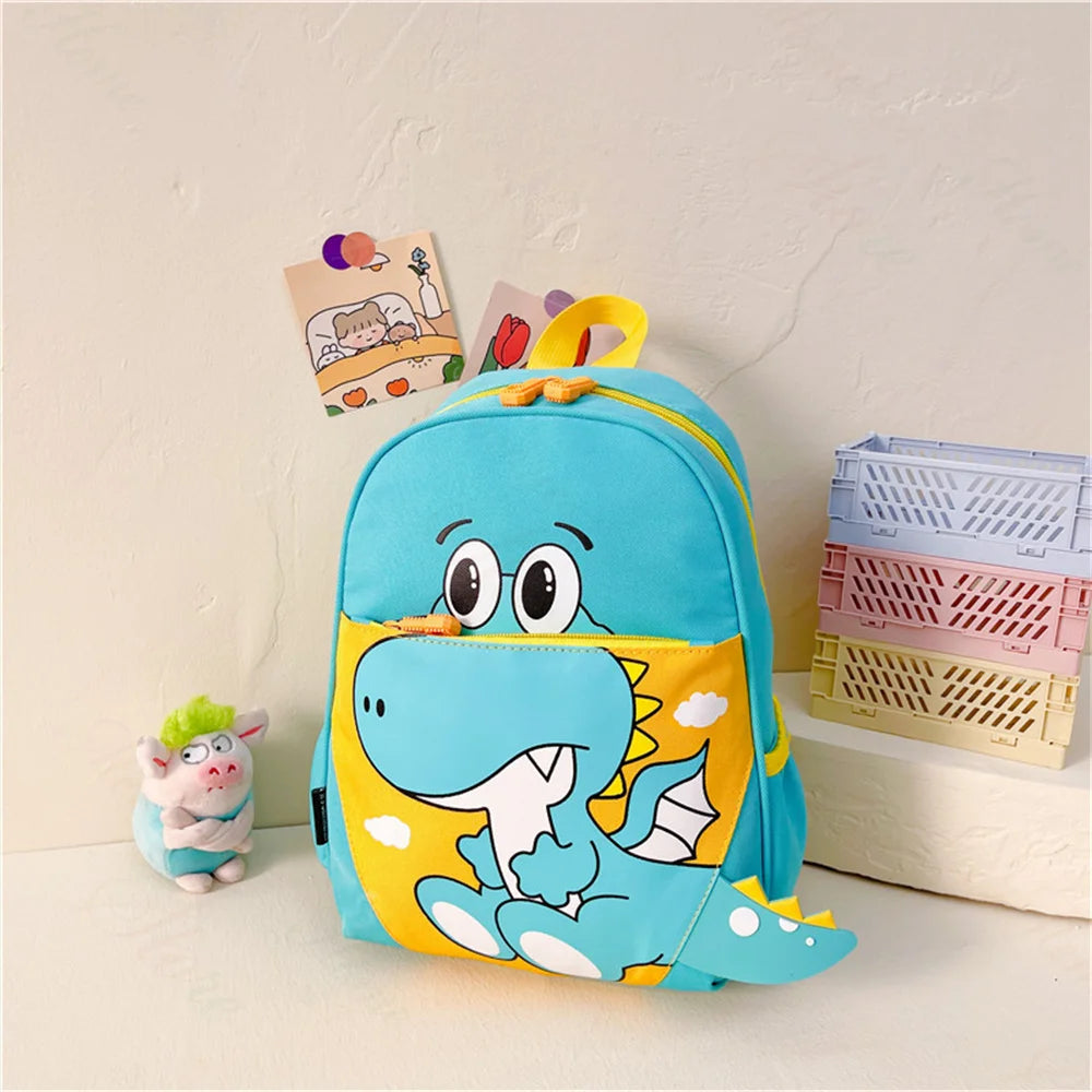 2023 New Kindergarten Backpack Personalized Name Children's Cartoon Dinosaur Cute Backpack Customized Children's Day Gift Bags