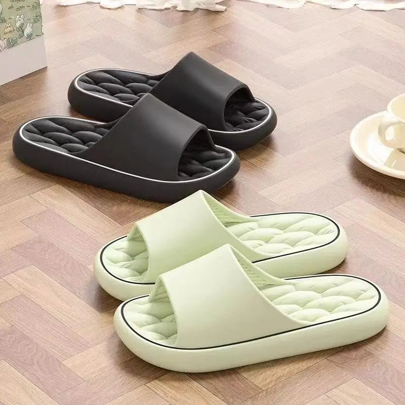 Fashionable Super Light Women's Slippers Anti-Slip EVA Elastic Shoes Colorful Sneakers In Door Bathroom Flip Flops