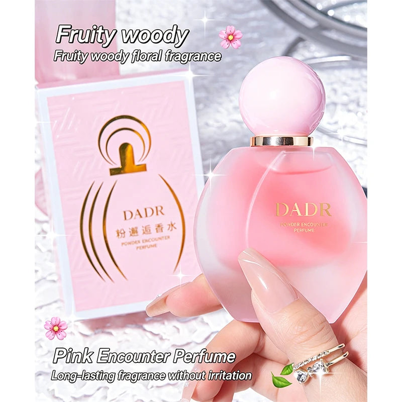 Pink Encounter Perfume Romantic Elegant Women's Perfume Strawberry Cedar Floral Fragrance Long-lasting Fresh Eau De Toilette