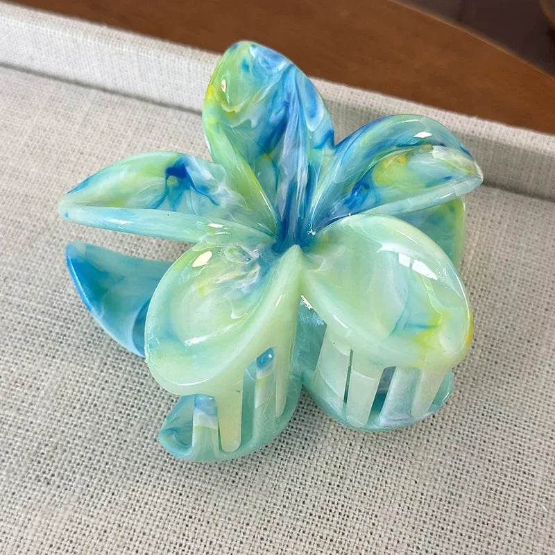 Flower Hair Claw Clip for Women Fashion Hair Clips Crab Clamp Barrettes Girls Hair Accessories Summer Shark Hairpin Headwear 1pc
