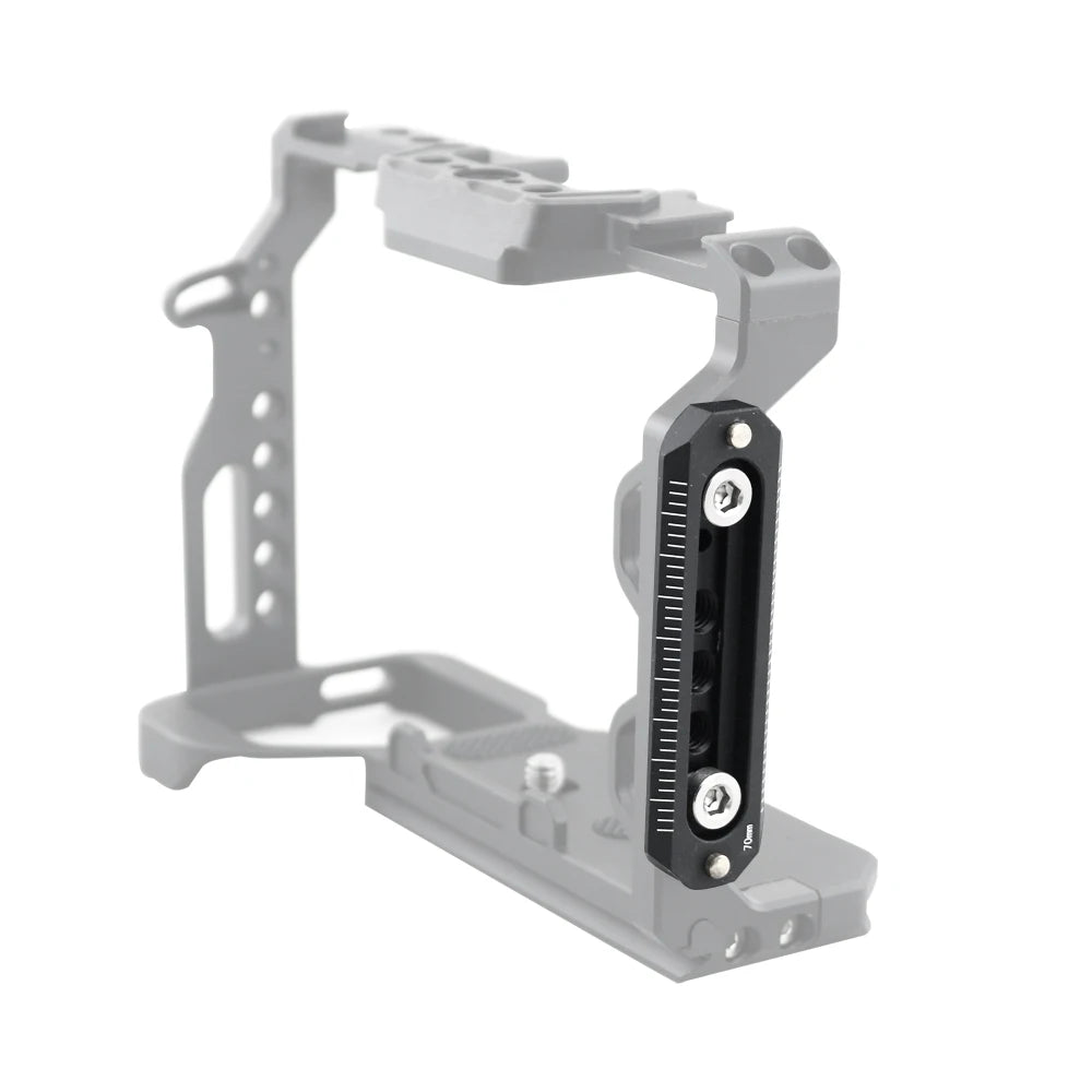 Mini NATO Rail Camera Anti-Off Quick Release NATO Rail Thickness 6mm Length 48 78mm for FX3/FX30  camera NATO Handle Camera Cage