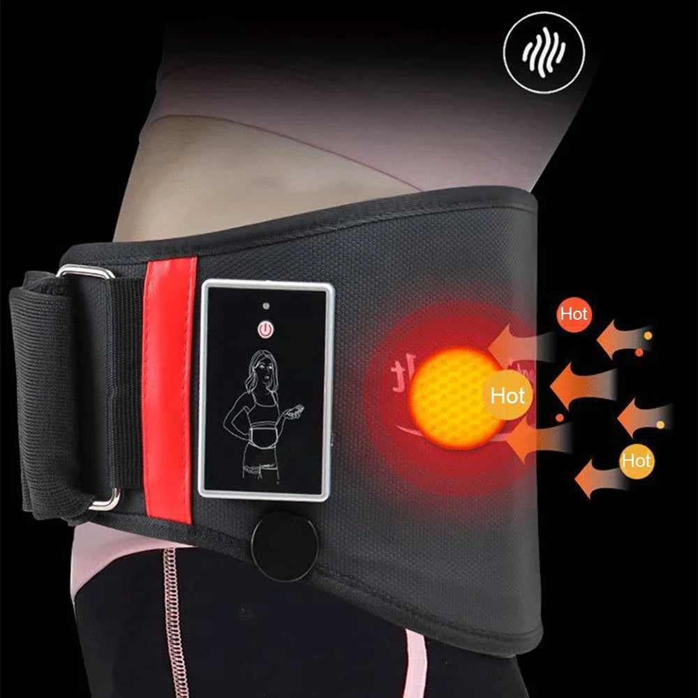 EMS Waist Abdominal Trainer Belt Muscle Stimulator Abs Muscle Toner Display Fat Burn Body Slimming Weight Loss Fitness Massage