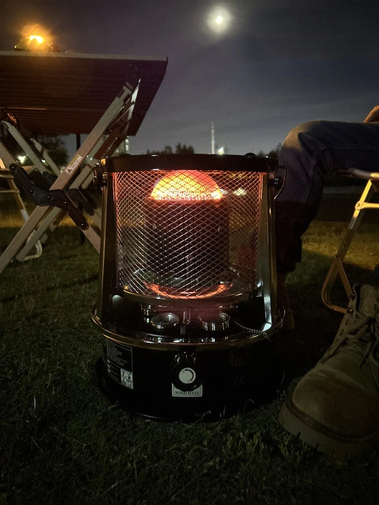 High-efficiency Liquid Fuel Heater, Stainless Steel Indoor Warmer, Non-electric Heating Stove, Portable for Outdoor Camping