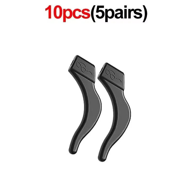 Soft Silicone Ear Hook Anti-slip Glasses Leg Grip Anti-fall Holder Ear Sleeve Bracket Fastener Transparent Eyewear Accessories