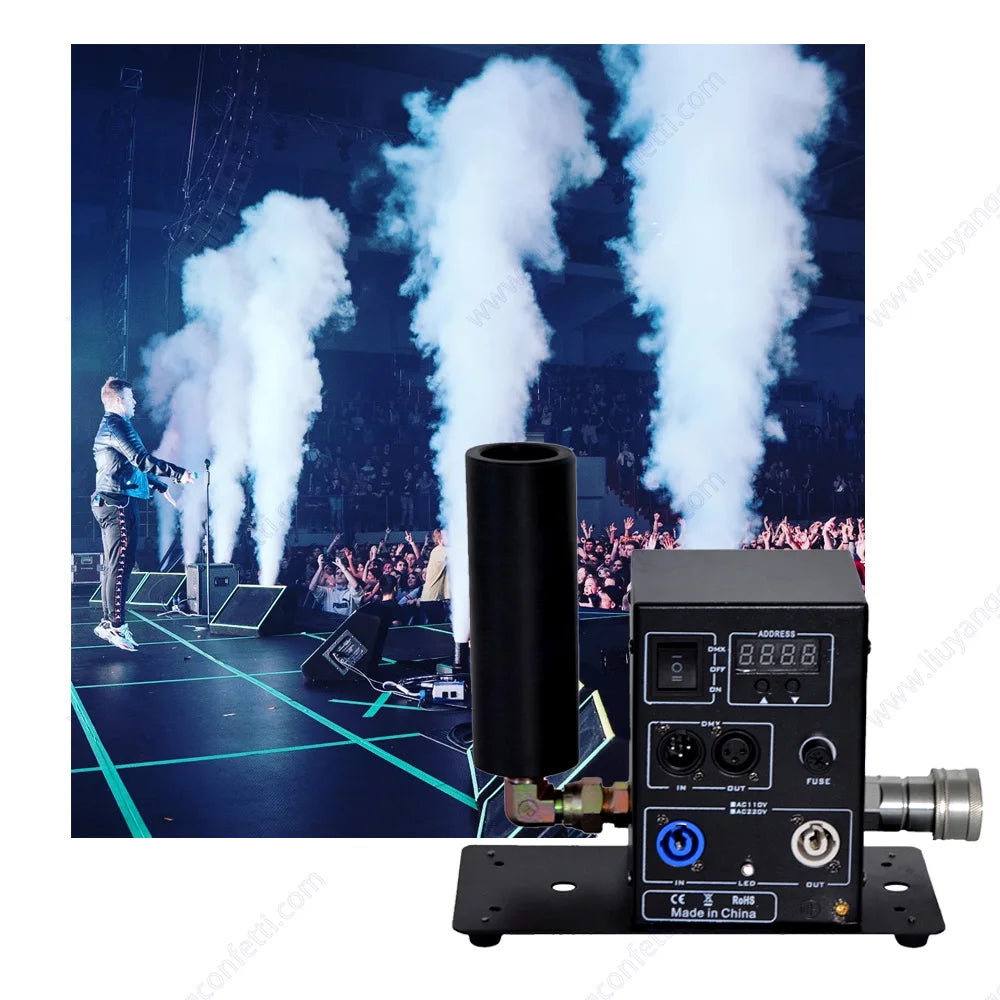High Power Stage Wedding Effect CO2 Jet Machine 100W DMX512 Control CO2 Smoke Machine Co2 Effect Fog Smoke for Event Party Club