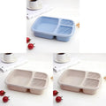 1-3pc Straw Lunch Box Portable Bento Box With Compartment Picnic Bento Box Fruit Container Microwave Oven Dinnerware for Student