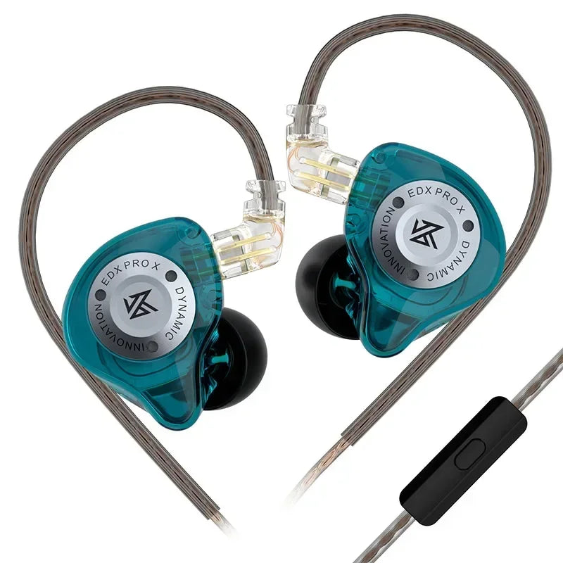 KZ EDX PRO X Dynamic Drive Earphone HIFI Bass Earbud DJ Sport Music Cancelling Headsets 2PIN Cable KZ ZSTX ZSN PRO X EDC EDA ZVX
