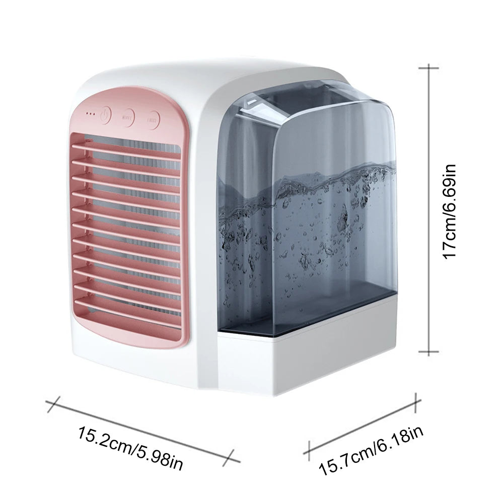 Water-Cooled Air Conditioner  Cooling Machine Humidifier Mini  Conditioner Tank Portable  Chiller for Home Office