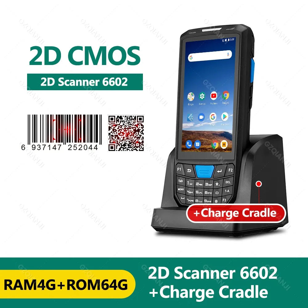 Android 13 PDA Rugged Handheld Terminal PDA Data Collector Honeywell 1D 2D QR Barcode Scanner Inventory Wireless 4G GPS POS PDA
