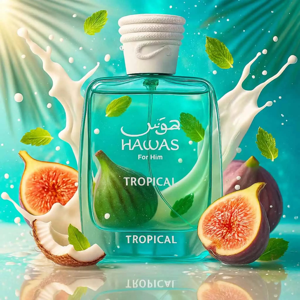 Hawas Verde & Ice Perfume Spray, Long-Lasting Eau de Parfum, Premium Luxury Fragrance Scent, Top-Quality Men's Cologne.