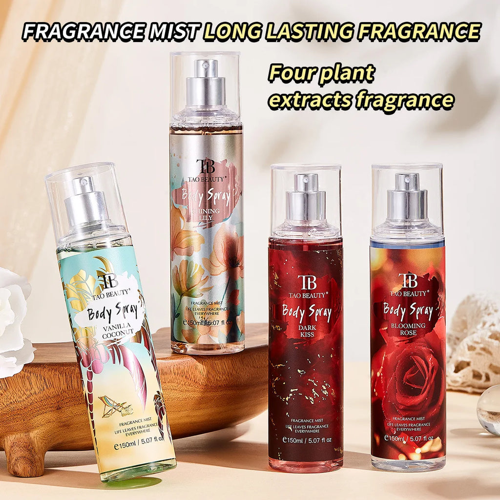 150ml Fragrance Spray, Long-Lasting Perfume, Light Floral Fruity Scent, Rich Rose Blackberry Botanical Fresh Scent Spray