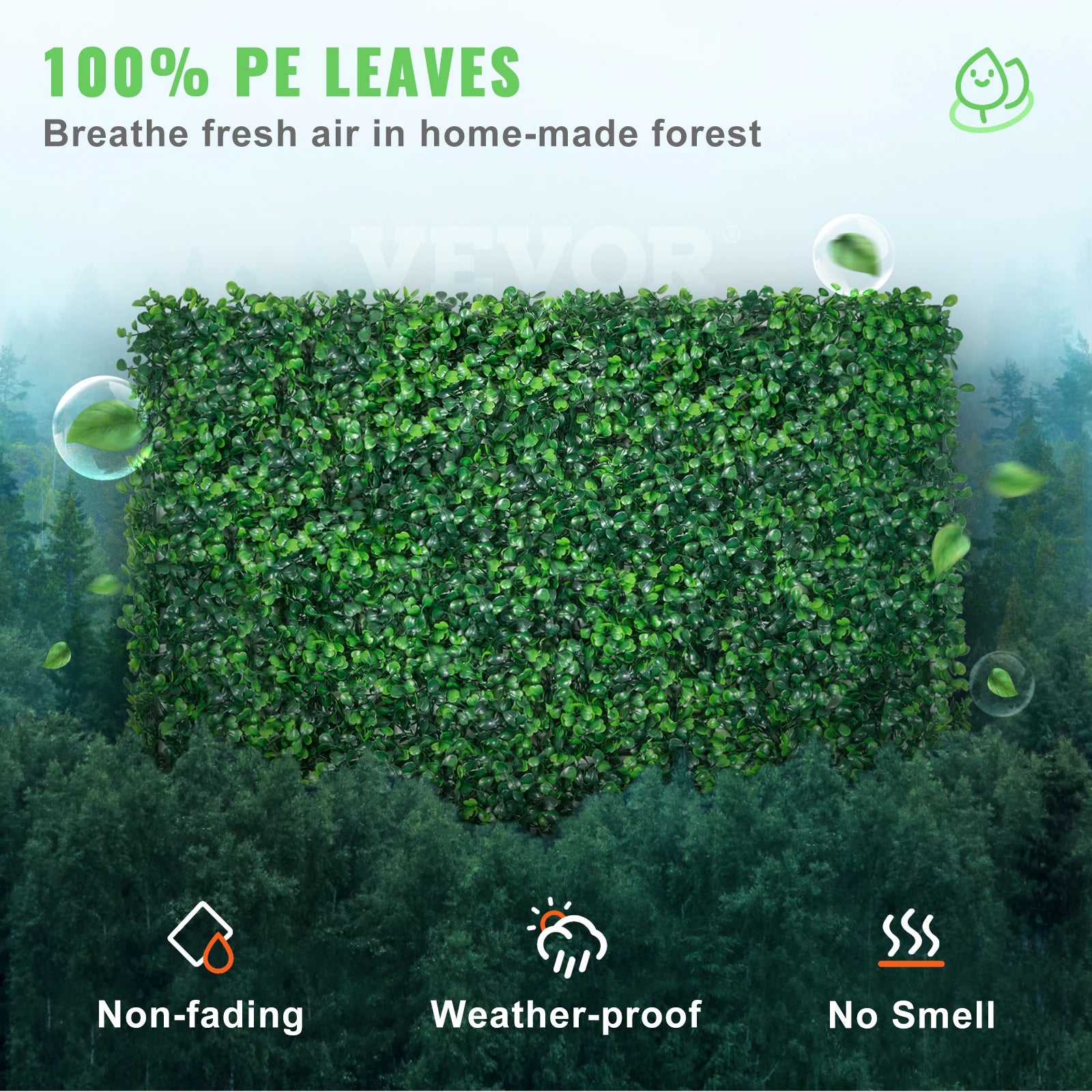 SucceBuy Artificial Boxwood Panel  24pcs 20x20/24x16 in Boxwood Hedge Wall Panels Artificial Grass Backdrop Wall Green Grass