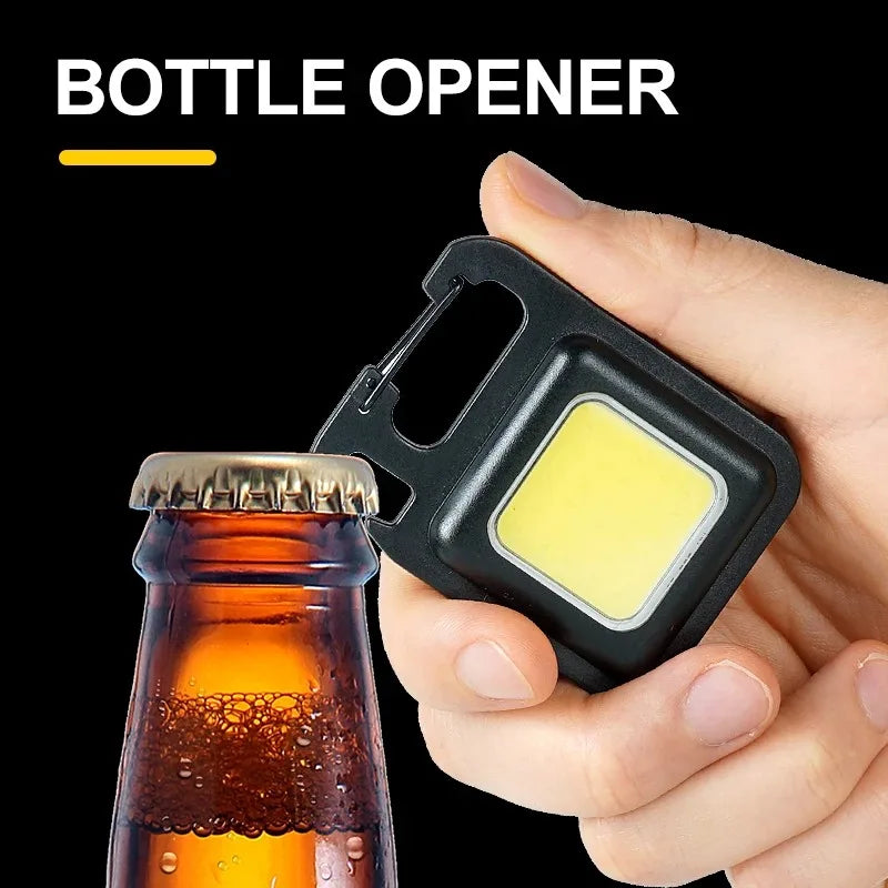Home 3 Lighting Modes for Camping Super Bright MINI COB Keychain Flashlight Charging Lamp Camping Lights with Magnet