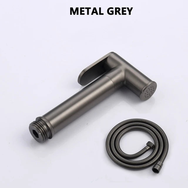 Brass Handheld Toilet Bidet Sprayer Set Accessories Black Bidet Faucet for Bathroom Sprayer Shower Head Self Cleaning White