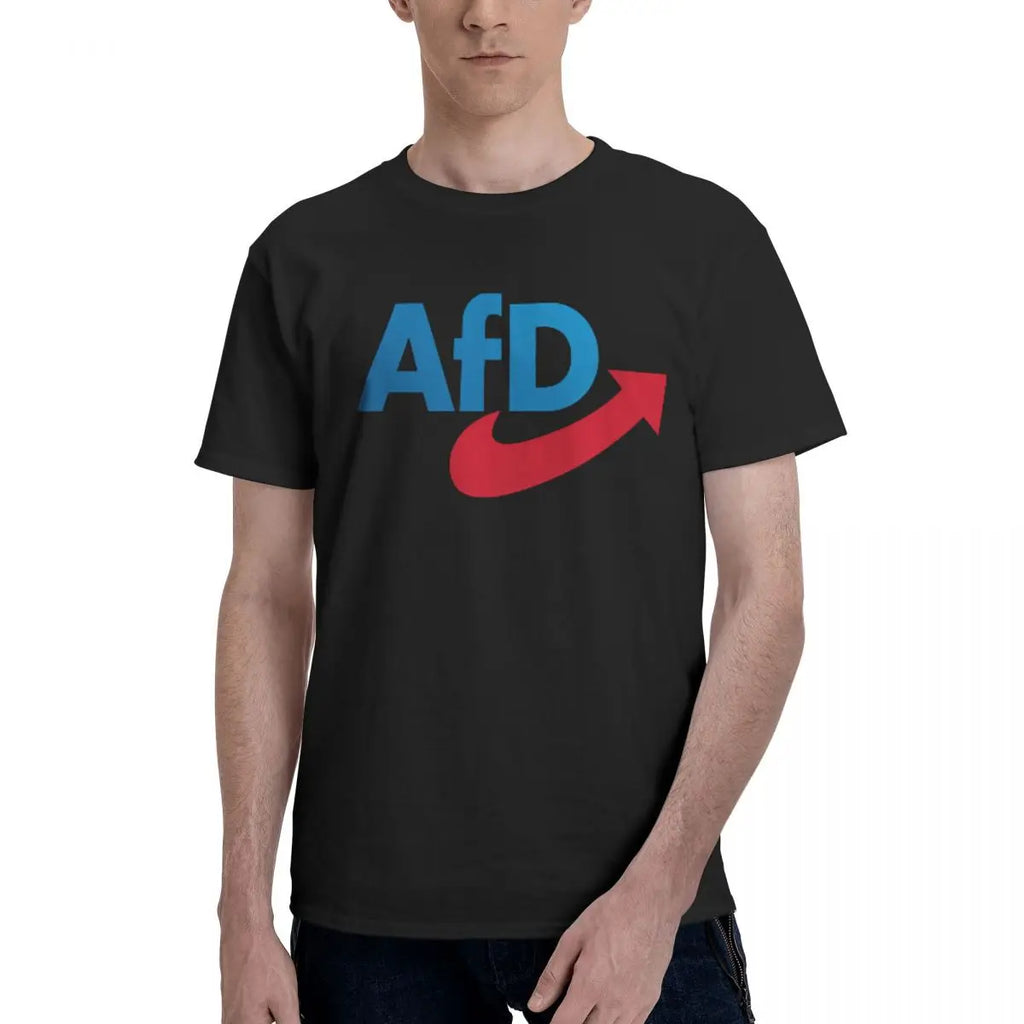 Alternative AFD Germany T-Shirt Summer Y2K Funny T-Shirts 100% Cotton Hip Hop Tee Shirt For Men Short Sleeve Print Tops