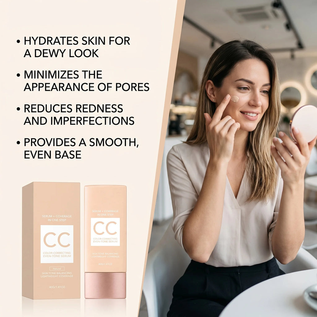 CC Cream Foundation Full Coverage Color Changing Invisible Pores Adapt Dark Skin Tone Makeup Cosmetics Korean Foundation Sticks