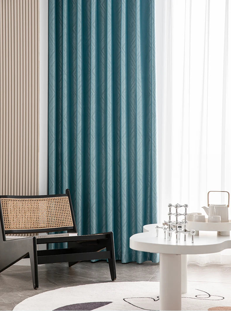 2025 Modern Light Luxury Fully Insulated Blackout Curtain Simple Sunscreen Bedroom Bay Window Curtains Soundproof Study Drapes