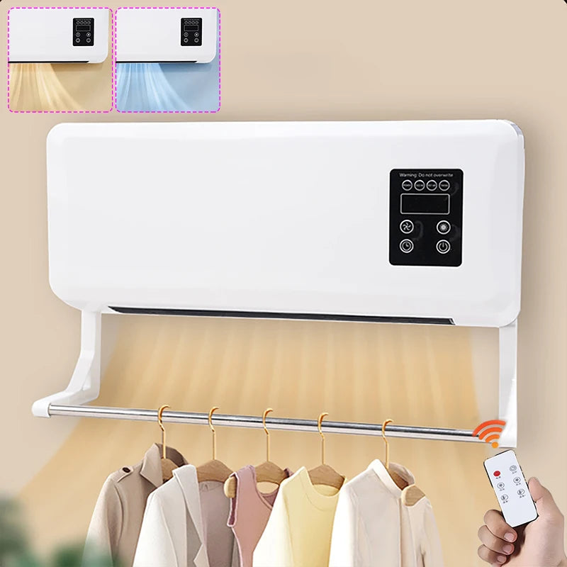 Portable Wall-Mounted Split Air Conditioner Dual-Purpose Heating And Cooling Air Conditioner with Remote Control for Apartment