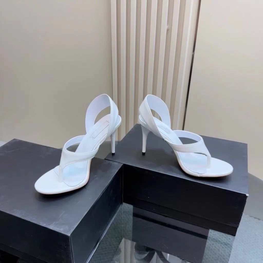 Women's Summer New Round Head Stiletto Sandals European and American Fashion Sexy Sizes 34-46 Large Sandals