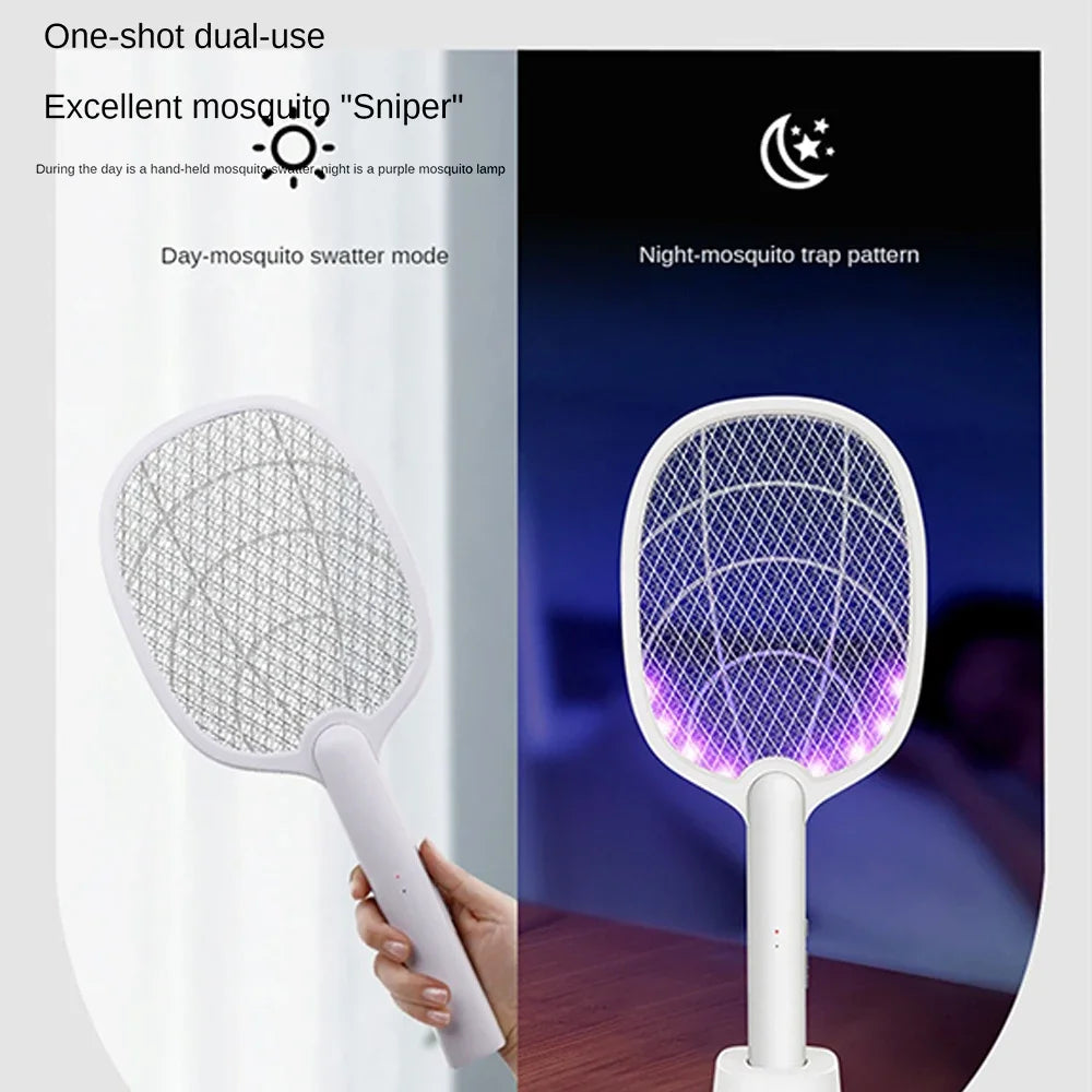 Mosquito Killer Lamp USB Rechargeable Electric Foldable Mosquito Killer Racket Fly Swatter Repellent Lamp Zapper Insects Racket