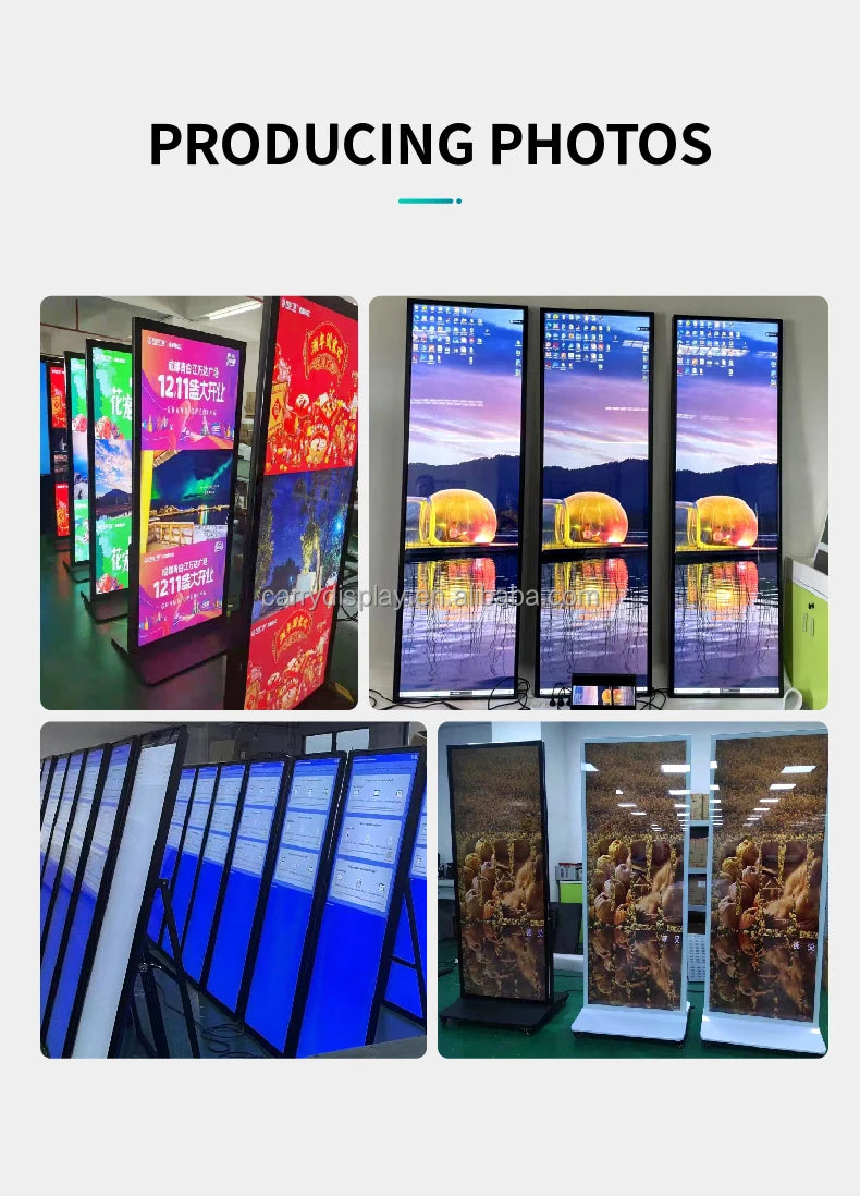 Hot Selling LCD Advertising Interactive Screen Digital Signage Kiosk Totem Floor Standing Display for Restaurant