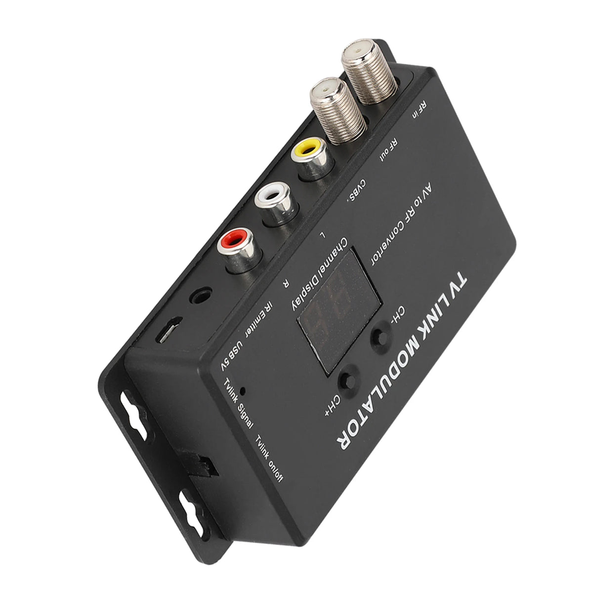 IR Extender Adapter TM70 UHF TV LINK Modulator AV To RF Converter IR Extender With Channel Display Modulator AV To RF Converter