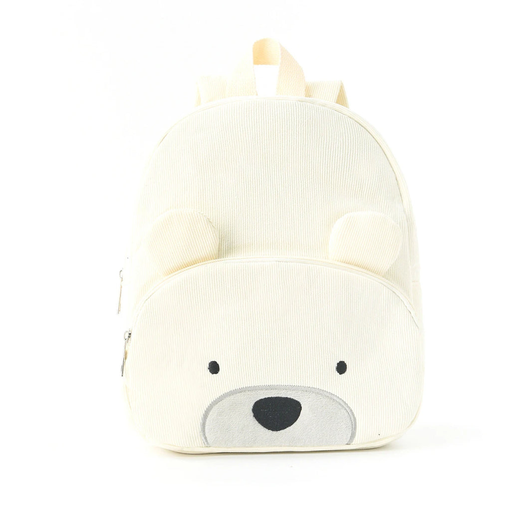 Personalized Name Embroidered Kids Backpack Pastel Corduroy Toddler Bag Soft Ribbed Fabric School Pack Cute Kindergarten Gift