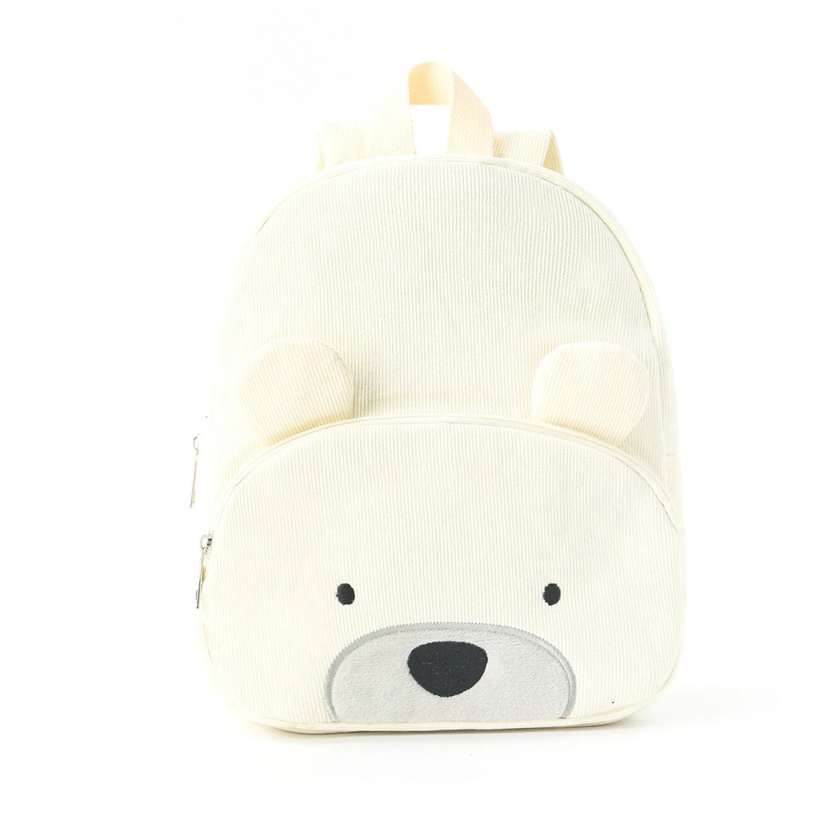 Personalized Name Embroidered Kids Backpack Pastel Corduroy Toddler Bag Soft Ribbed Fabric School Pack Cute Kindergarten Gift