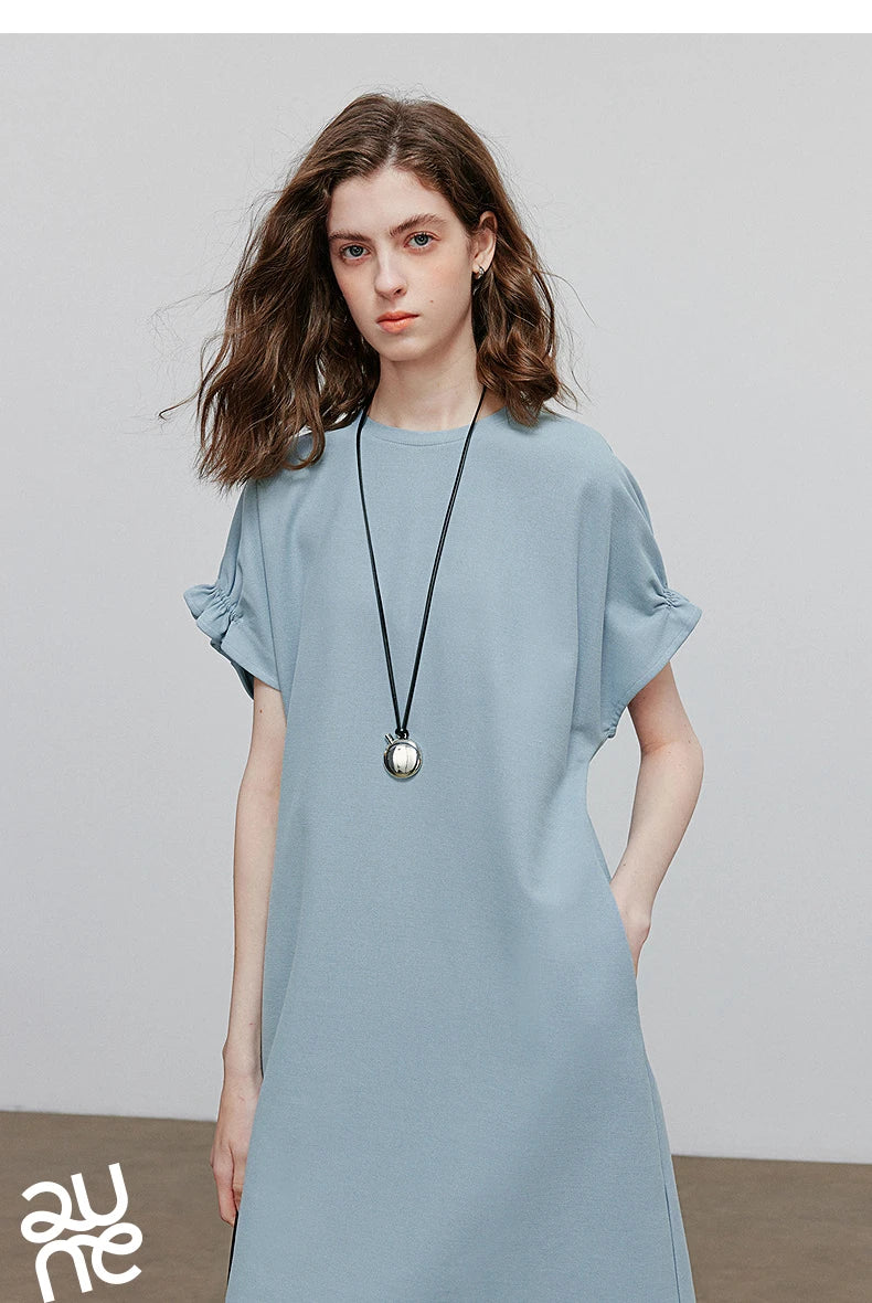 TOYOUTH Women Dress 2025 Summer New Short Sleeve Holiday Casual Dress 8529058