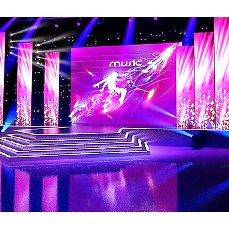 Lecede P2.6 P3.91 P4.8 Movable Indoor Outdoor Stage Background LED Screen Display Curved Rental LED Screen Digital Poster ODMHig
