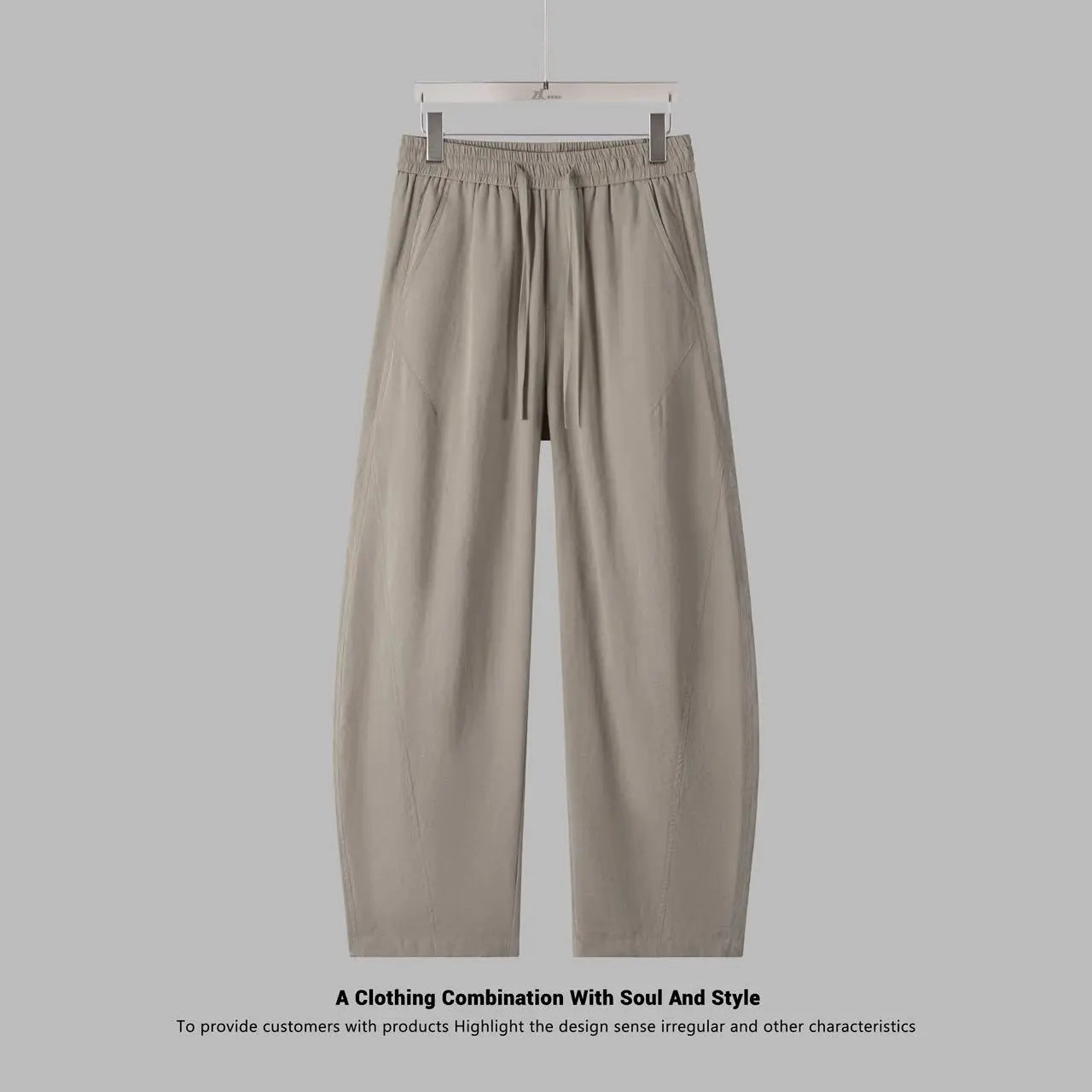 Spring/summer Japanese Retro Work Pants Men Women Breathable Loose Baggy Curved Pants Streetwear Cityboy Casual Balloon Pants