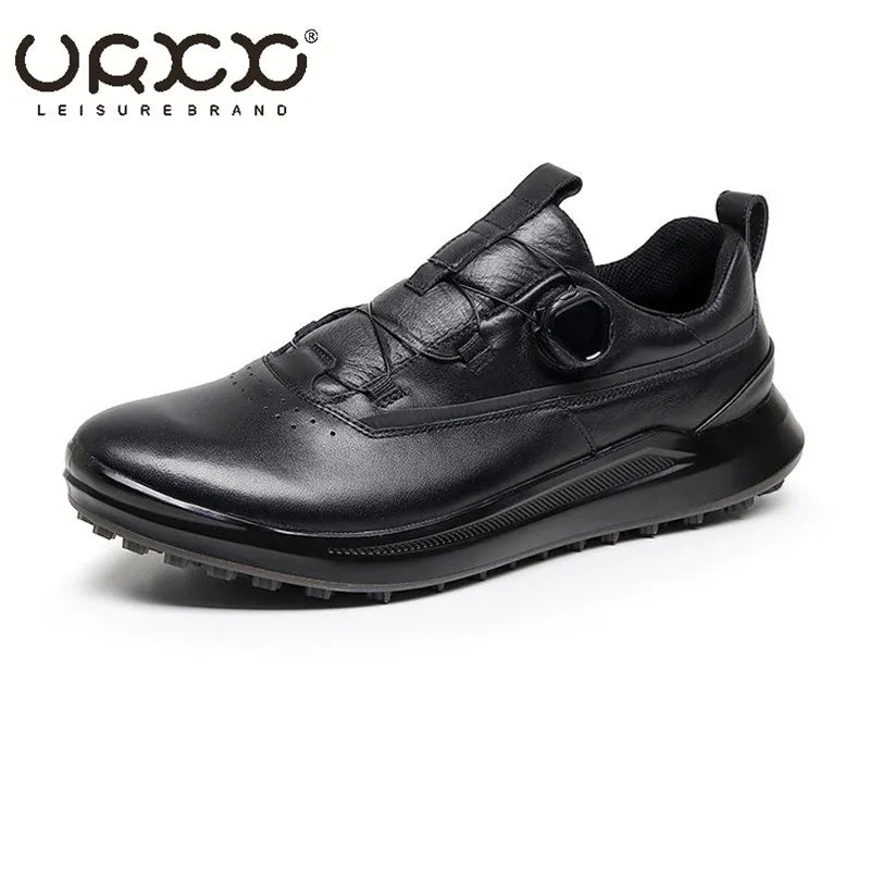 New Shoes For Men Genuine Leather Casual Shoes Cool Black Flat Skateboard Shoes Street Fashion Sneaker