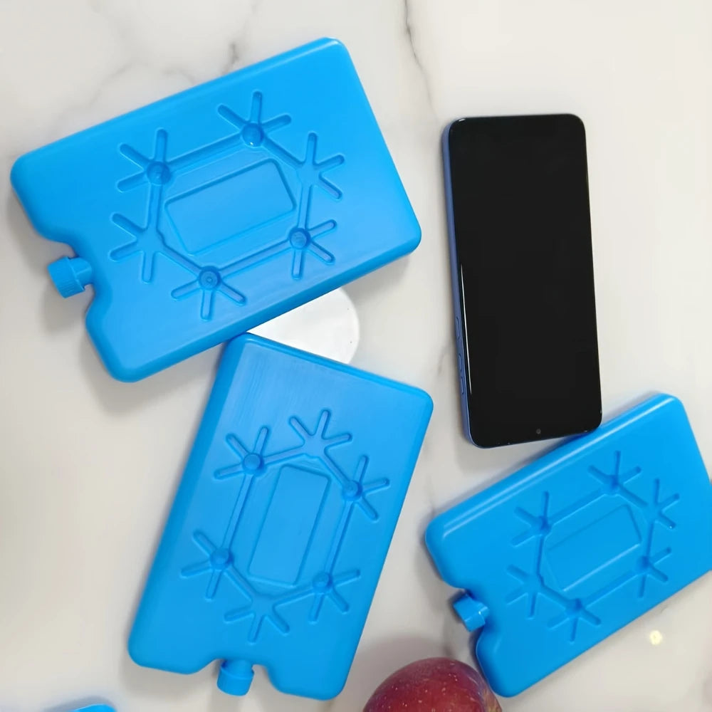 Reusable Ice Packs in Green And Blue, Ultra-Thin And Durable, Perfect for Lunch Boxes, Coolers, Picnics, And Outdoor Adventures