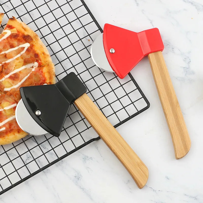 Axe Head Shape Pizza Cutter, 9 Inch x 4 Inch Stainless Steel Pizza Knife Sharp Blade for Cutting of Pizza, Bread and Cake