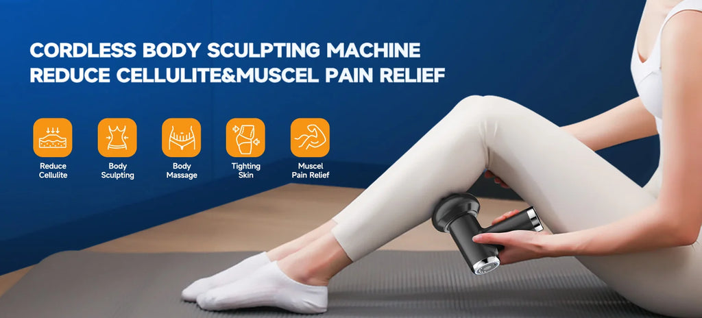 Vibration massage Protable body shaping Deep Muscle Relaxation Fitness Slimming health Anti Cellulite Fat Fascia gun equipment