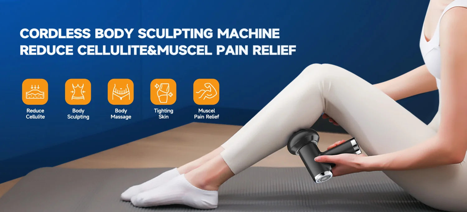 Vibration massage Protable body shaping Deep Muscle Relaxation Fitness Slimming health Anti Cellulite Fat Fascia gun equipment