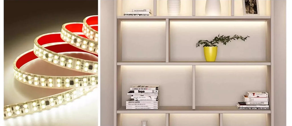 12MM Width SMD 2835 LED Strip 240LEDs/M AC220V Flexible Cuttable Soft Lamp IP68 Waterproof Warm/Neutral/White Light With EU Plug